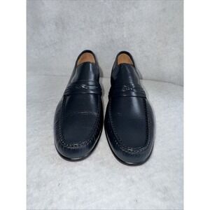 Mark XII USA Men's Black Leather Dress Loafer Shoes Size 9 Made In Brazil